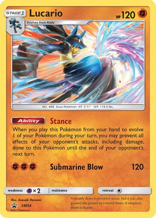 Image of Lucario SM54  - Holofoil SM Promos - Promo
