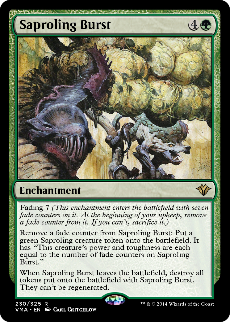 Image of Saproling Burst (VMA-230) - Vintage Masters Foil