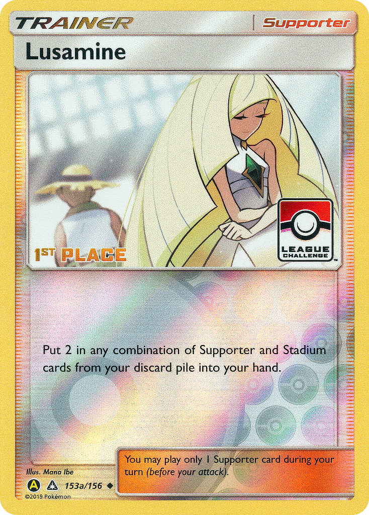 Image of Lusamine 153a  - Reverse Holofoil Ultra Prism - Rare Ultra