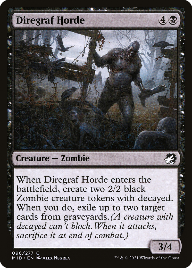 Image of Diregraf Horde (MID-096) - Innistrad: Midnight Hunt Foil