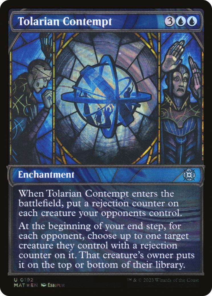 Image of Tolarian Contempt (Halo Foil) (MAT-192) - March of the Machine: The Aftermath: (Showcase) Foil