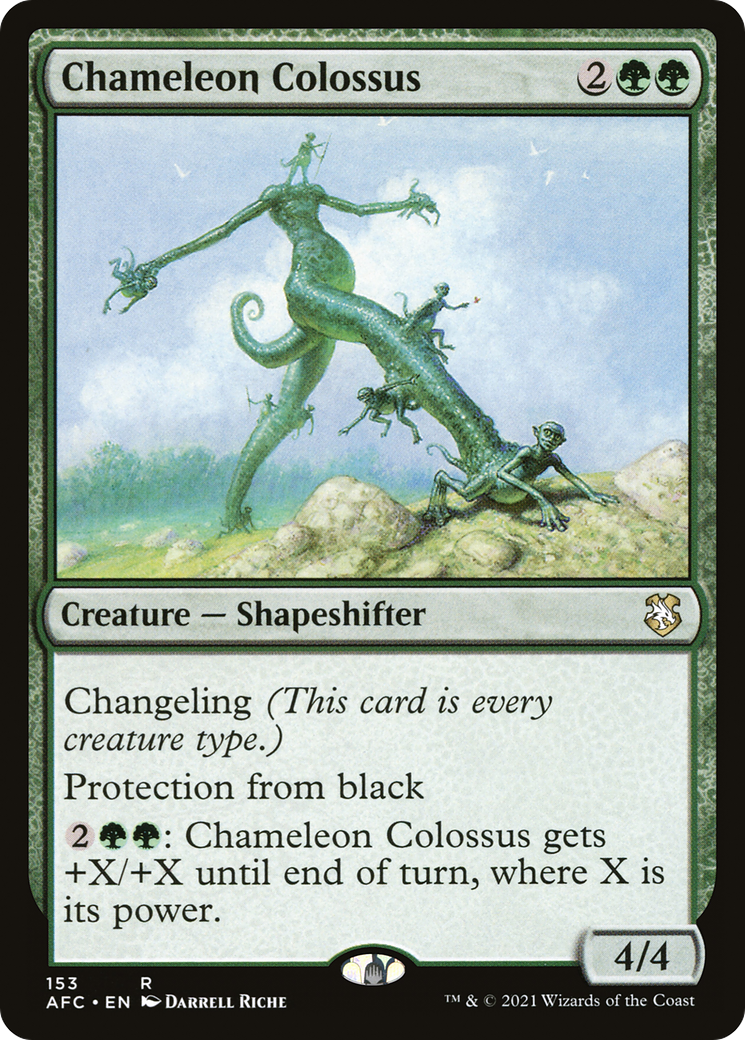 Image of Chameleon Colossus (AFC-153) - Forgotten Realms Commander