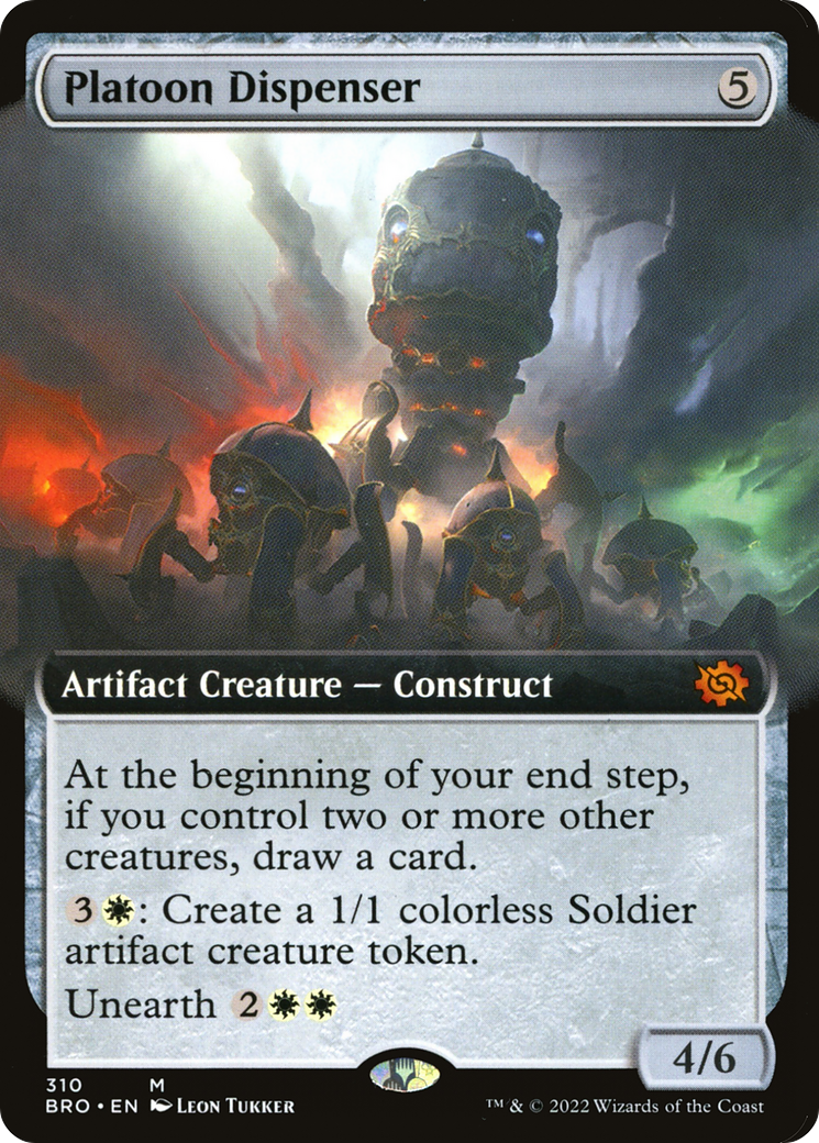 Image of Platoon Dispenser (Extended Art) (BRO-310) - The Brothers' War: (Extended Art)
