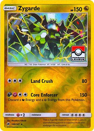 Image of Zygarde 100/147  - Reverse Holofoil League & Championship Cards - Promo