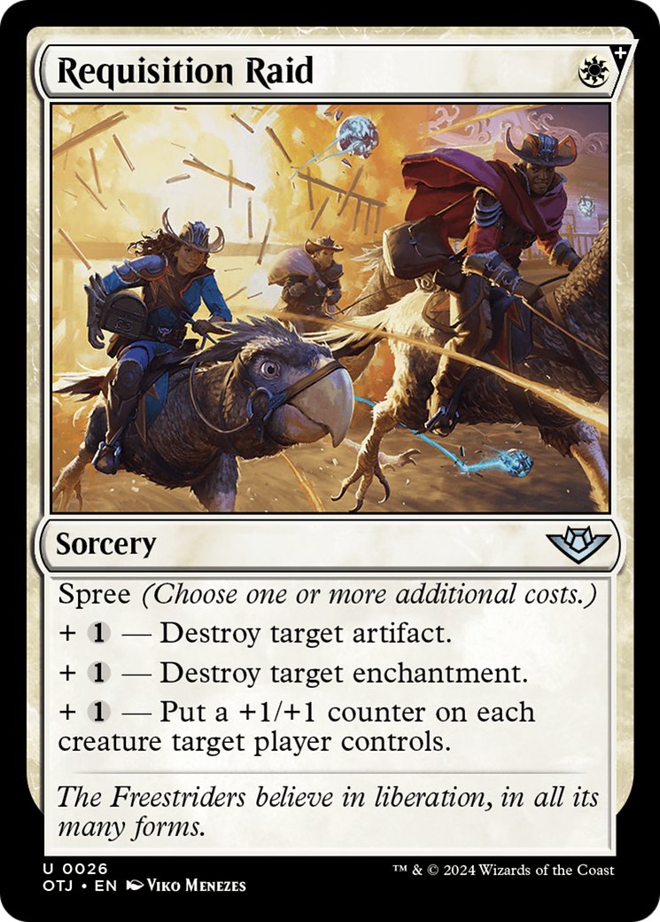 Image of Requisition Raid (OTJ-026) - Outlaws of Thunder Junction: (spree) Foil