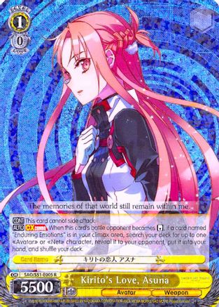 Image of Kirito's Love, Asuna (SAO/S51-E005 R) - Sword Art Online The Movie: -Ordinal Scale-