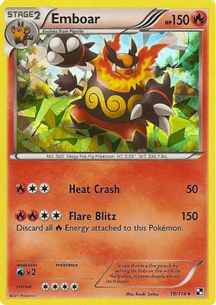 Image of Emboar 019/114  - Holofoil Deck Exclusives - Holo Rare