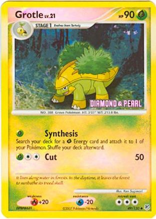 Image of Grotle 049/130  - Reverse Holofoil Burger King Promos - Promo
