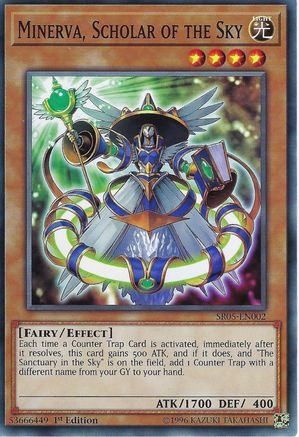 Image of Minerva, Scholar of the Sky (SR05-EN002) - Structure Deck: Wave of Light 1st Edition
