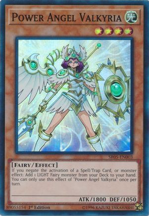 Image of Power Angel Valkyria (SR05-EN003) - Structure Deck: Wave of Light 1st Edition