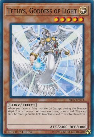 Image of Tethys, Goddess of Light (SR05-EN014) - Structure Deck: Wave of Light 1st Edition