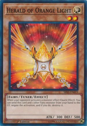 Image of Herald of Orange Light (SR05-EN019) - Structure Deck: Wave of Light 1st Edition