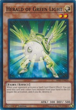 Image of Herald of Green Light (SR05-EN020) - Structure Deck: Wave of Light 1st Edition
