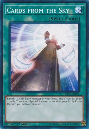 Image of Cards from the Sky (SR05-EN027) - Structure Deck: Wave of Light 1st Edition