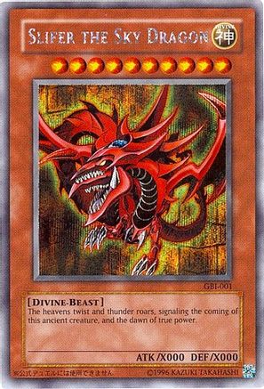 Image of Slifer the Sky Dragon (Secret Rare) (GBI-001) - Yu-Gi-Oh! Duel Monsters International: Worldwide Edition Unlimited