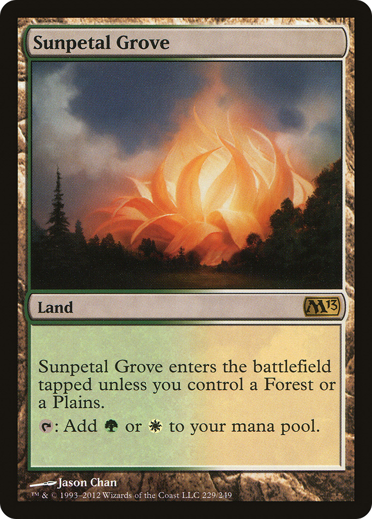 Image of Sunpetal Grove (M13-229) - Magic 2013 Foil