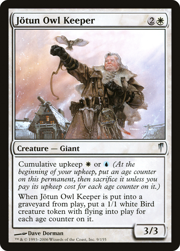 Image of Jotun Owl Keeper (CSP-009) - Coldsnap Foil