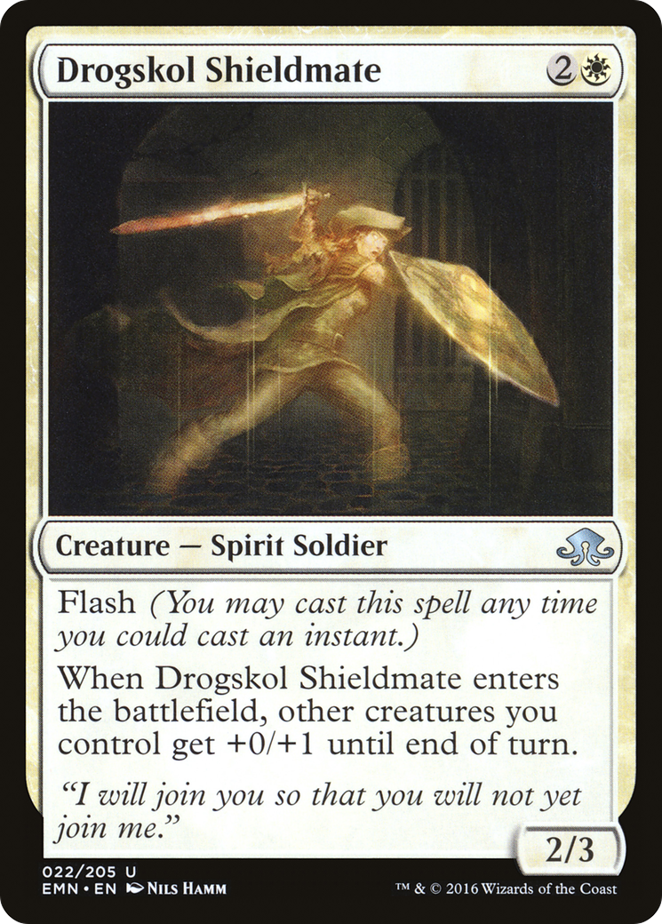 Image of Drogskol Shieldmate (EMN-022) - Eldritch Moon Foil