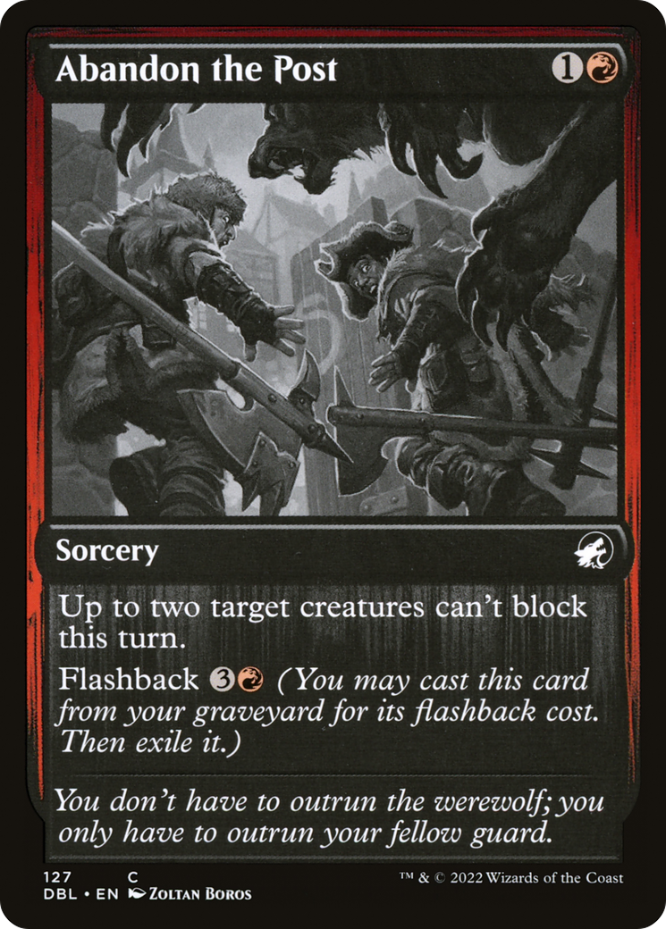 Image of Abandon the Post (DBL-127) - Innistrad: Double Feature Foil
