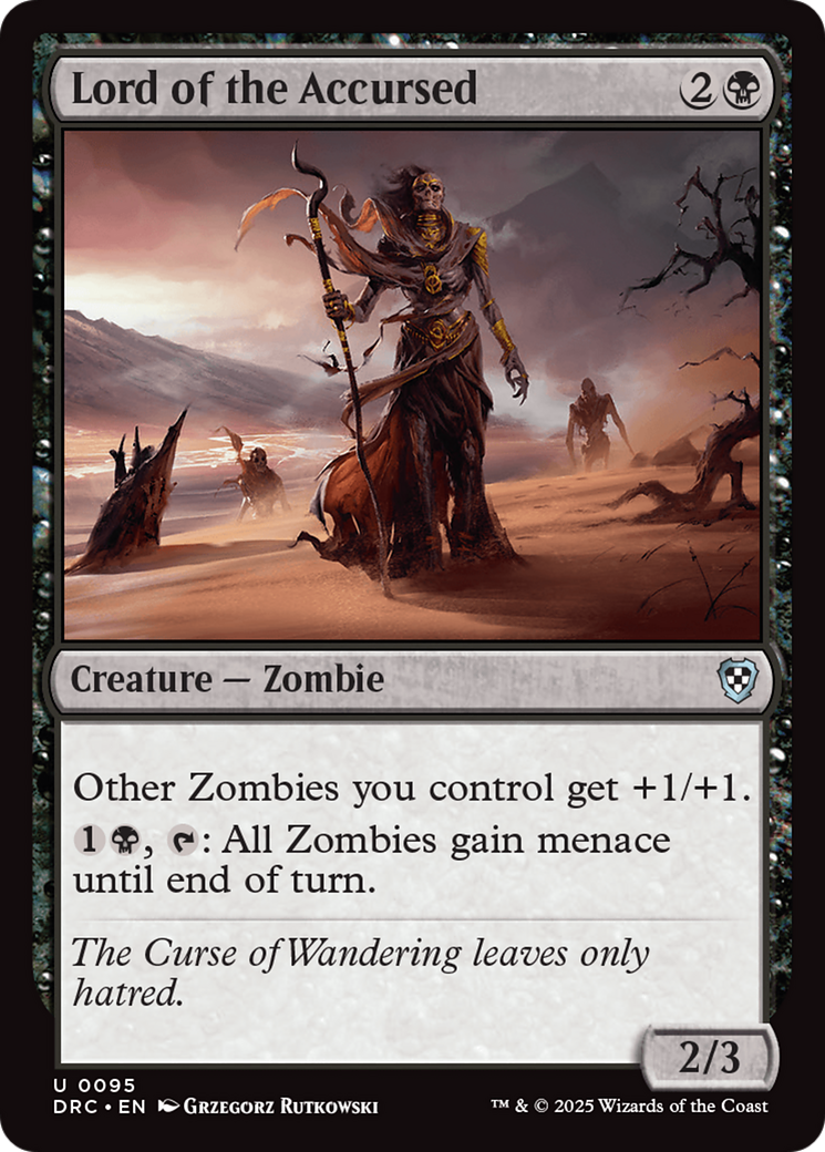 Image of Lord of the Accursed (DRC-095) - Commander: Aetherdrift