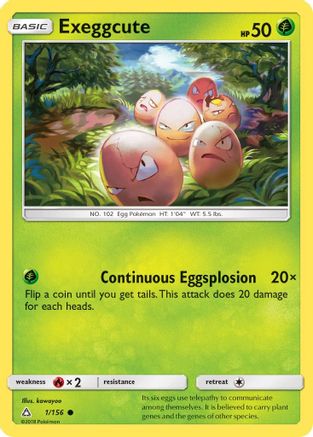 Image of Exeggcute 001  SM  Ultra Prism - Common
