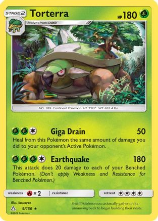 Image of Torterra 009  - Holofoil SM  Ultra Prism - Holo Rare