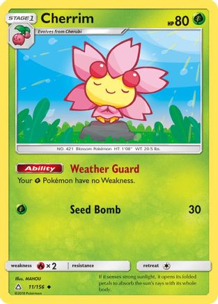 Image of Cherrim 011/156  SM  Ultra Prism - Uncommon
