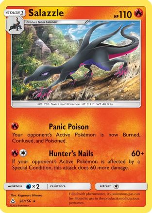Image of Salazzle 026  - Reverse Holofoil SM  Ultra Prism - Rare