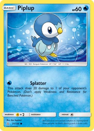 Image of Piplup (31) 031/156  SM  Ultra Prism - Common