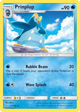 Image of Prinplup 033/156  - Reverse Holofoil SM  Ultra Prism - Uncommon