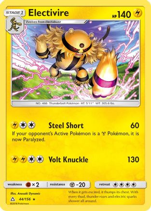 Image of Electivire 044  SM  Ultra Prism - Rare