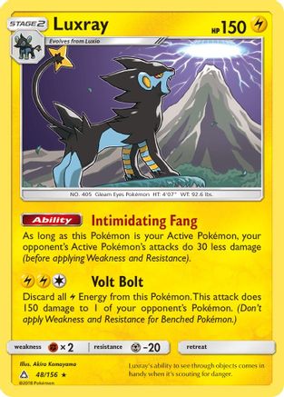 Image of Luxray 048/156  - Holofoil SM  Ultra Prism - Holo Rare