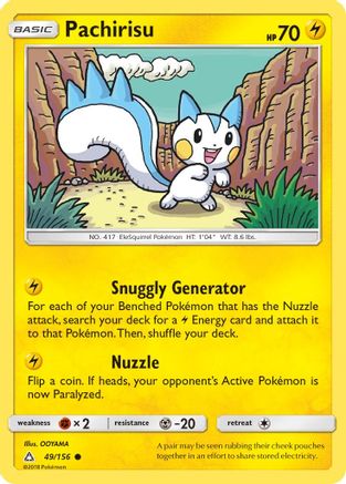 Image of Pachirisu 049/156  SM  Ultra Prism - Common