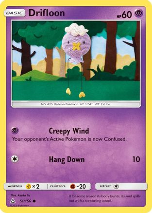 Image of Drifloon 051/156  SM  Ultra Prism - Common