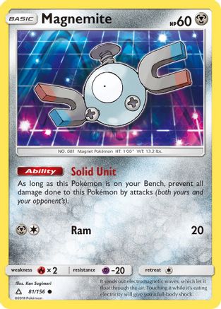 Image of Magnemite (81) 081/156  SM  Ultra Prism - Common