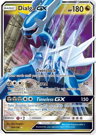 Image of Dialga GX 100/156  - Holofoil SM  Ultra Prism - Ultra Rare