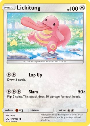 Image of Lickitung 102/156  SM  Ultra Prism - Common