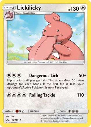 Image of Lickilicky 103  - Reverse Holofoil SM  Ultra Prism - Rare