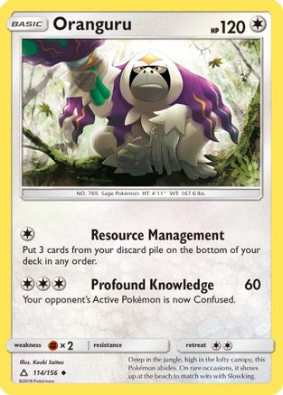 Image of Oranguru 114/156  SM  Ultra Prism - Uncommon