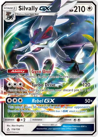 Image of Silvally GX 116/156  - Holofoil SM  Ultra Prism - Ultra Rare