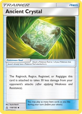 Image of Ancient Crystal 118/156  - Reverse Holofoil SM  Ultra Prism - Uncommon