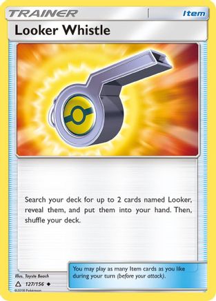 Image of Looker Whistle 127  - Reverse Holofoil SM  Ultra Prism - Uncommon
