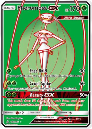 Image of Pheromosa GX (Full Art) 140  - Holofoil SM  Ultra Prism - Ultra Rare