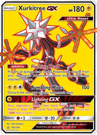 Image of Xurkitree GX (Full Art) 142  - Holofoil SM  Ultra Prism - Ultra Rare