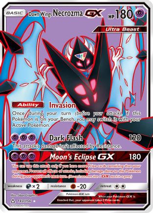 Image of Dawn Wings Necrozma GX (Full Art) 143  - Holofoil SM  Ultra Prism - Ultra Rare