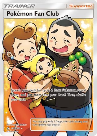 Image of Pokemon Fan Club (Full Art) 155  - Holofoil SM  Ultra Prism - Ultra Rare