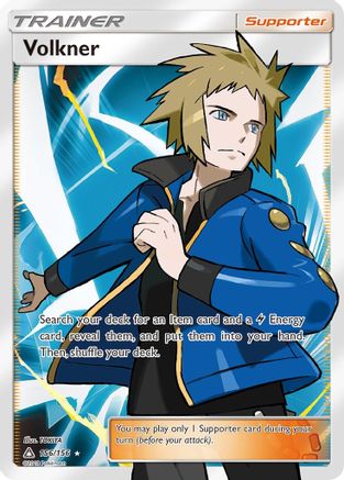 Image of Volkner (Full Art) 156  - Holofoil SM  Ultra Prism - Ultra Rare