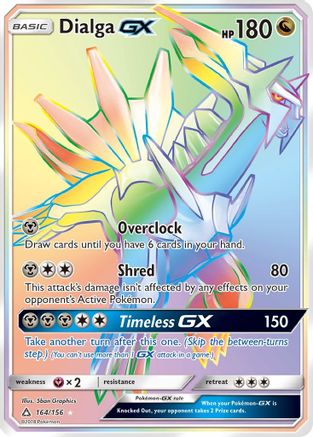 Image of Dialga GX (Secret Rare) 164  - Holofoil SM  Ultra Prism - Secret Rare