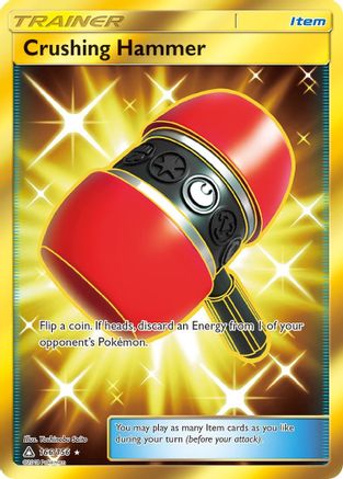 Image of Crushing Hammer (Secret Rare) 166  - Holofoil SM  Ultra Prism - Secret Rare