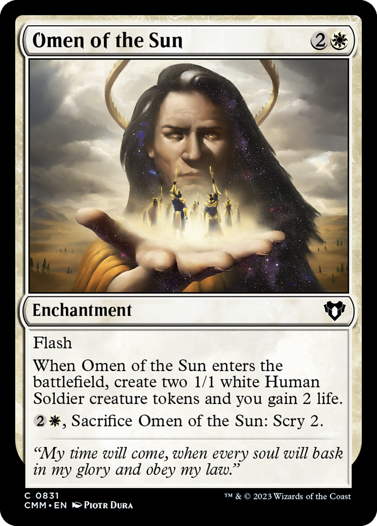 Image of Omen of the Sun (CMM-831) - Commander Masters